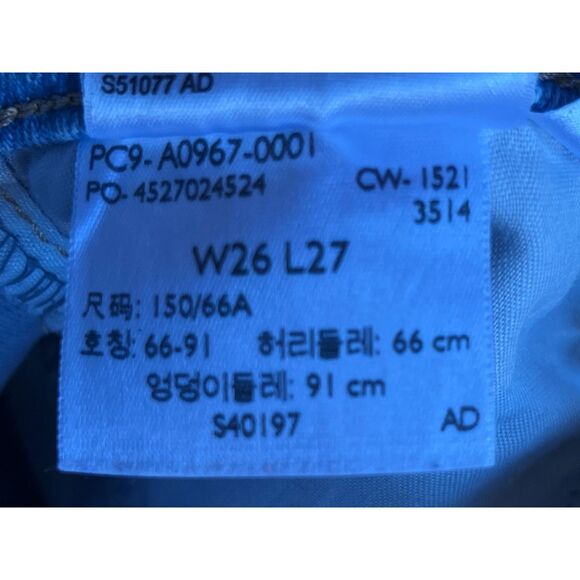 Levi's Blue High Waisted Crop Flare Denim Jeans Pants Women's Size 26 - Picture 4 of 10